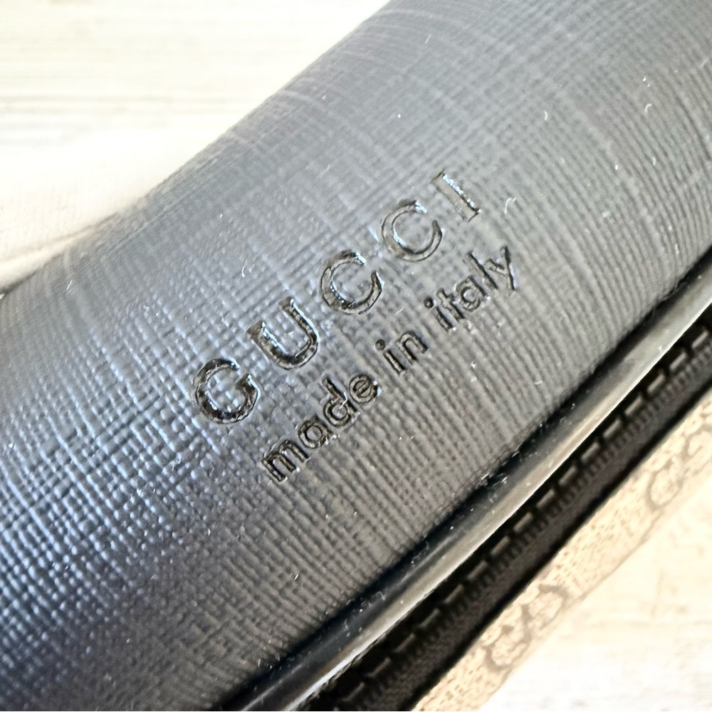 New Gucci brown GG Supreme Monogram men belt bag - Picture 9 of 14